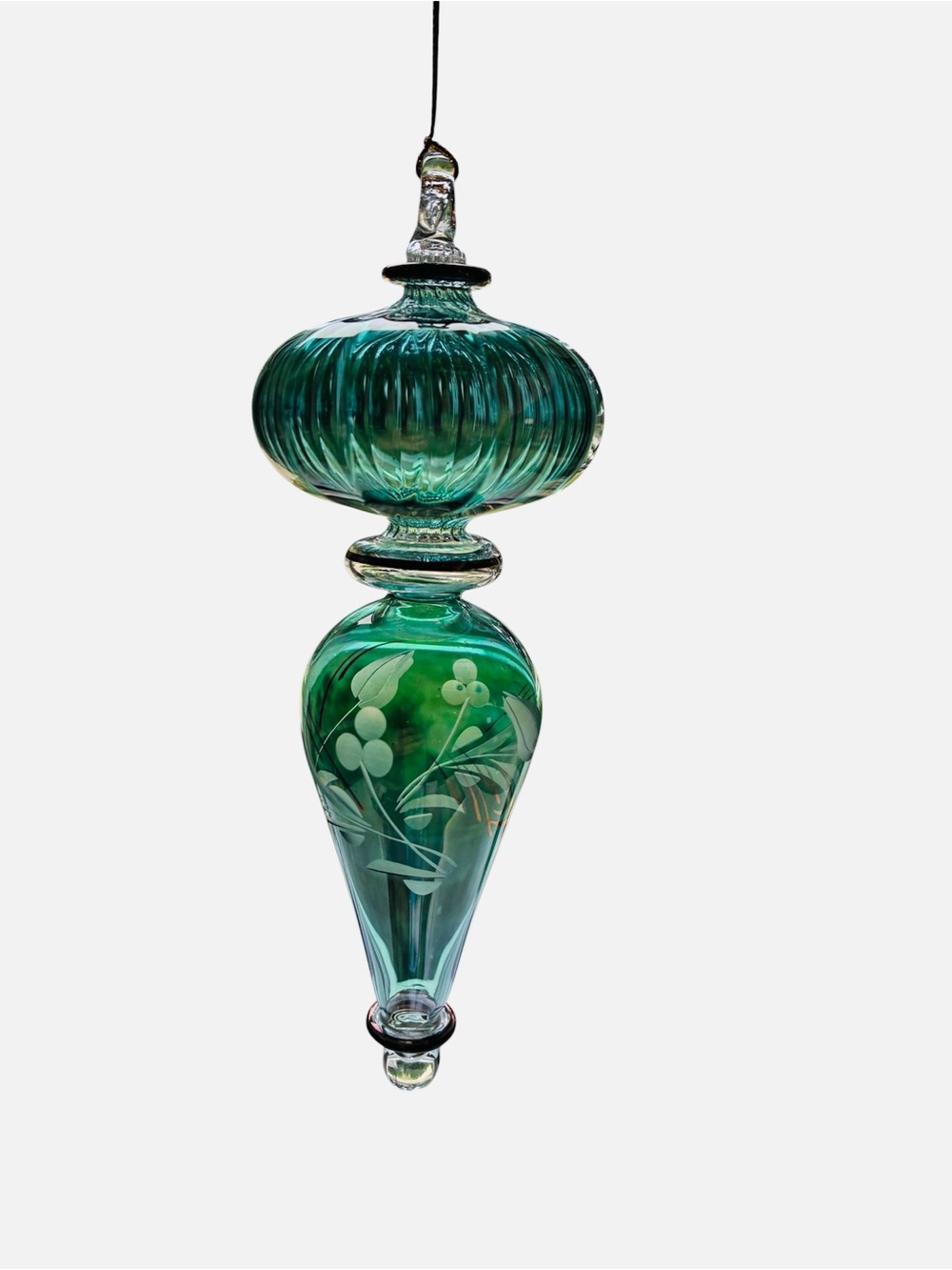 Handblown Made In Egypt Glass Pendant Ornament - Home Art